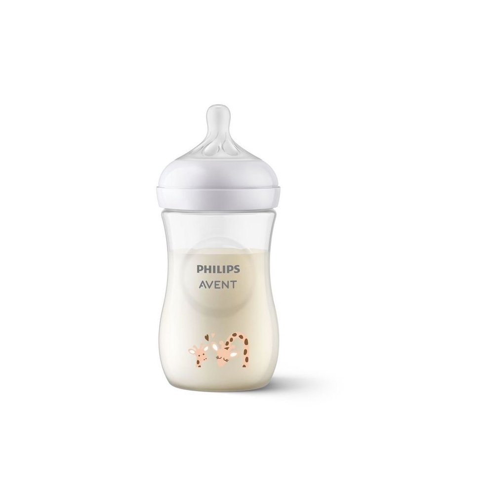 SCY903/66 REAGUOJANTIS BUTELIS NATŪRALUS 260ML ŽIRAFA-Maitinimui, Buteliukai ir žindukai-e-vaikas