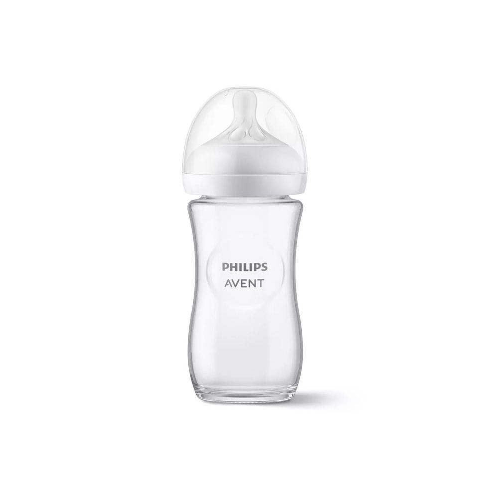 SCY933/01 STIKLINIS BUTELIS REAGUOJA NATŪRALIAI 240ML-Maitinimui, Buteliukai ir žindukai-e-vaikas