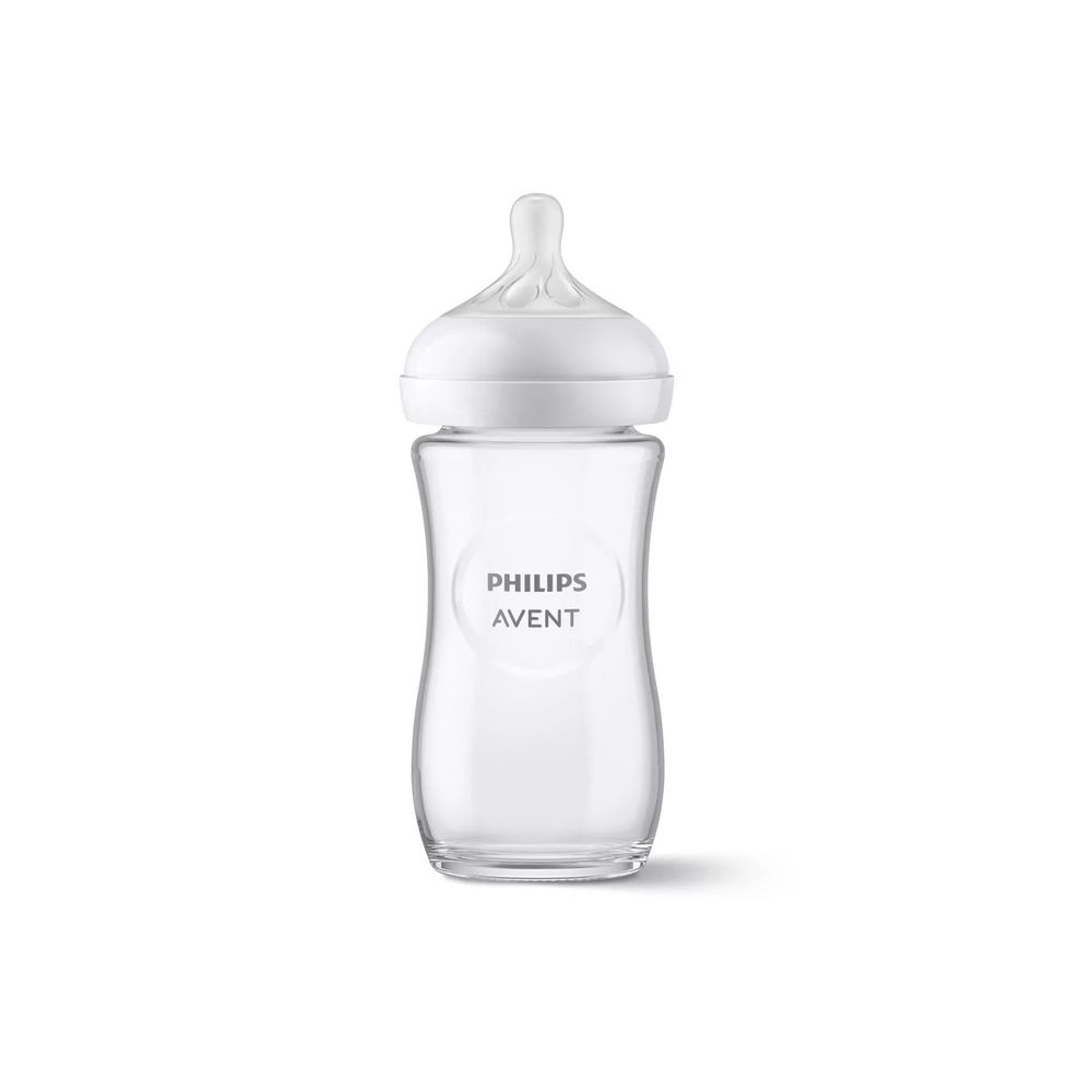SCY933/01 STIKLINIS BUTELIS REAGUOJA NATŪRALIAI 240ML-Maitinimui, Buteliukai ir žindukai-e-vaikas