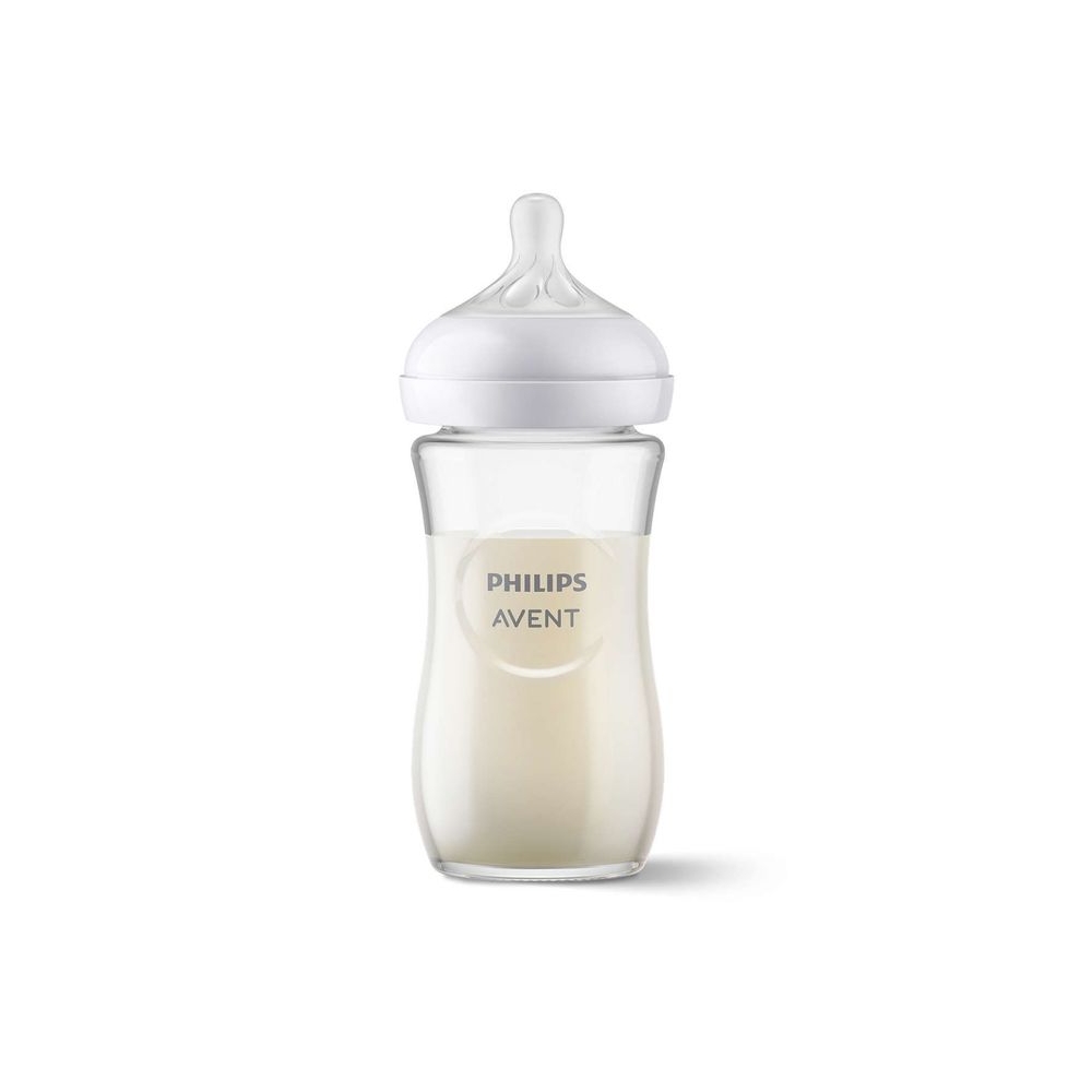 SCY933/01 STIKLINIS BUTELIS REAGUOJA NATŪRALIAI 240ML-Maitinimui, Buteliukai ir žindukai-e-vaikas