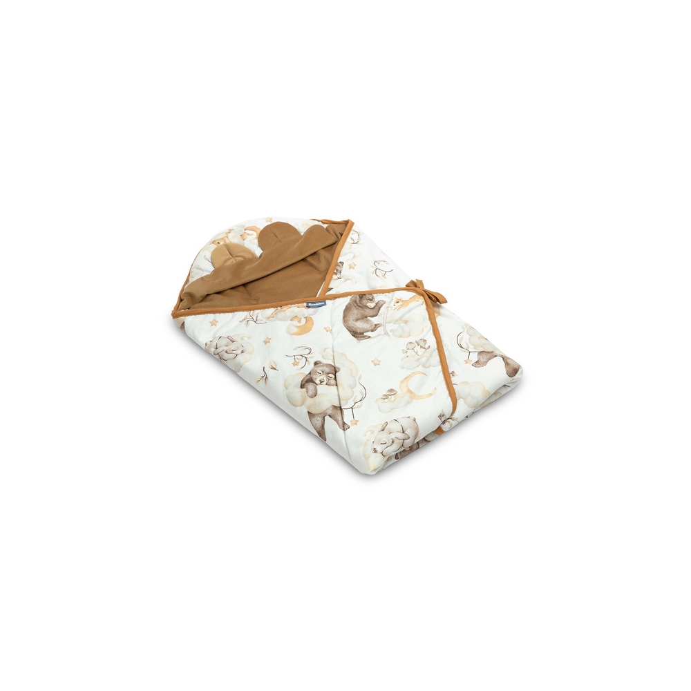 Miegmaišis / autokėdutės užklotas Sensillo Velvet XL, Sleep Beige