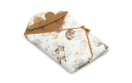 Miegmaišis / autokėdutės užklotas Sensillo Velvet XL, Sleep Beige
