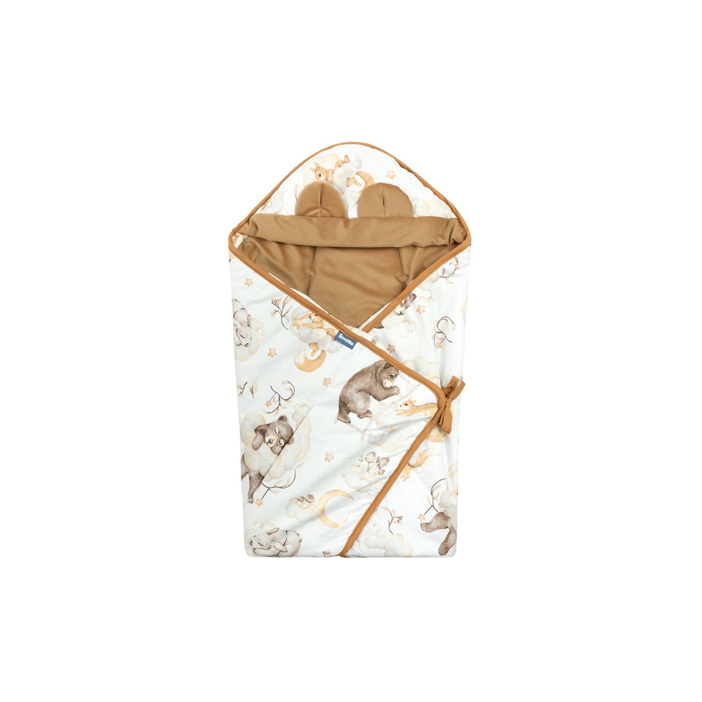 Miegmaišis / autokėdutės užklotas Sensillo Velvet XL, Sleep Beige