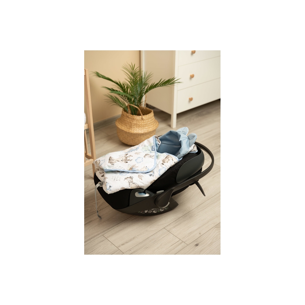 OTULACZ DO FOTELIKA VELVET XL SPACER NIEBIESKI