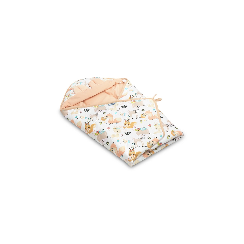 Miegmaišis / autokėdutės užklotas Sensillo Velvet XL, Picnic Peach