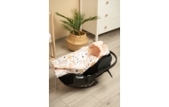 Miegmaišis / autokėdutės užklotas Sensillo Velvet XL, Picnic Peach
