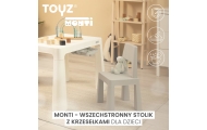 Vaikiškų baldų rinkinys Toyz MONTI, Grey-Vaiko kambariui, Staliukai ir kėdės-e-vaikas