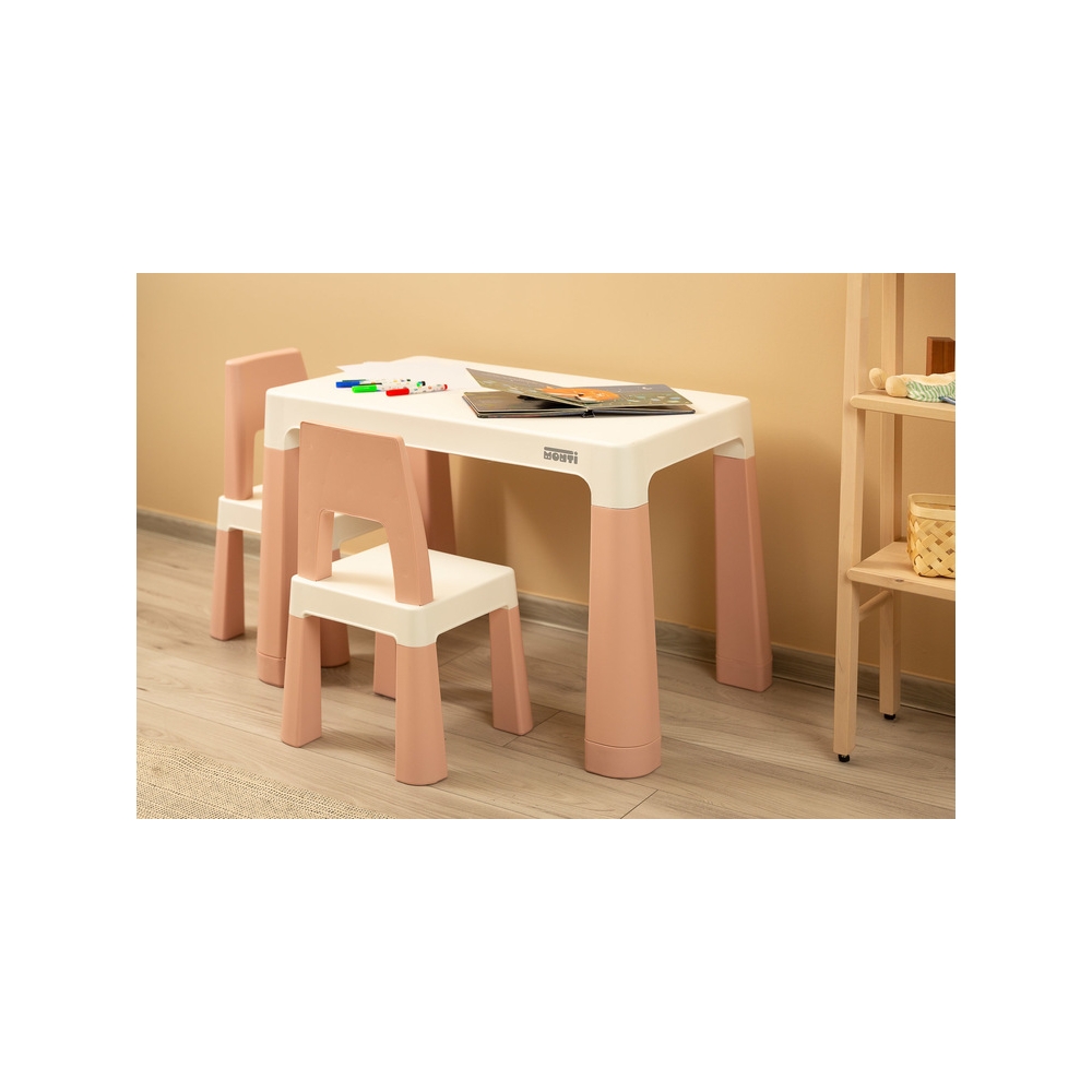 Vaikiškų baldų rinkinys Toyz MONTI, Pink-Vaiko kambariui, Staliukai ir kėdės-e-vaikas