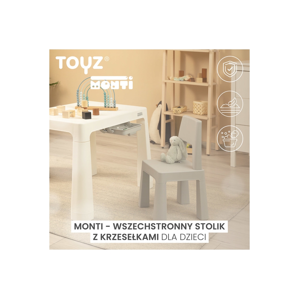 Vaikiškų baldų rinkinys Toyz MONTI, Pink-Vaiko kambariui, Staliukai ir kėdės-e-vaikas