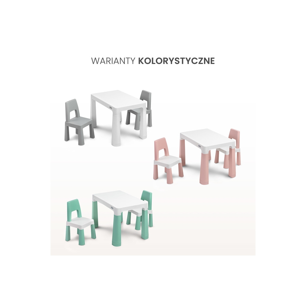Vaikiškų baldų rinkinys Toyz MONTI, Pink-Vaiko kambariui, Staliukai ir kėdės-e-vaikas