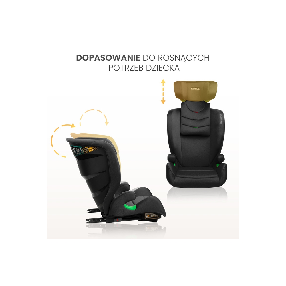 Automobilinė kėdutė NIMBUS I-Size, 100-150cm, Dark Green-Automobilinės kėdutės, 15-36 kg-e-vaikas
