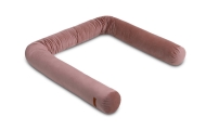 Volelio formos lovytės apsauga Sensillo VELVET 200cm, pelenų rožė-Miegui, Patalynė vaikams ir kūdikiams, Lovytės apsaugos-e-vaik
