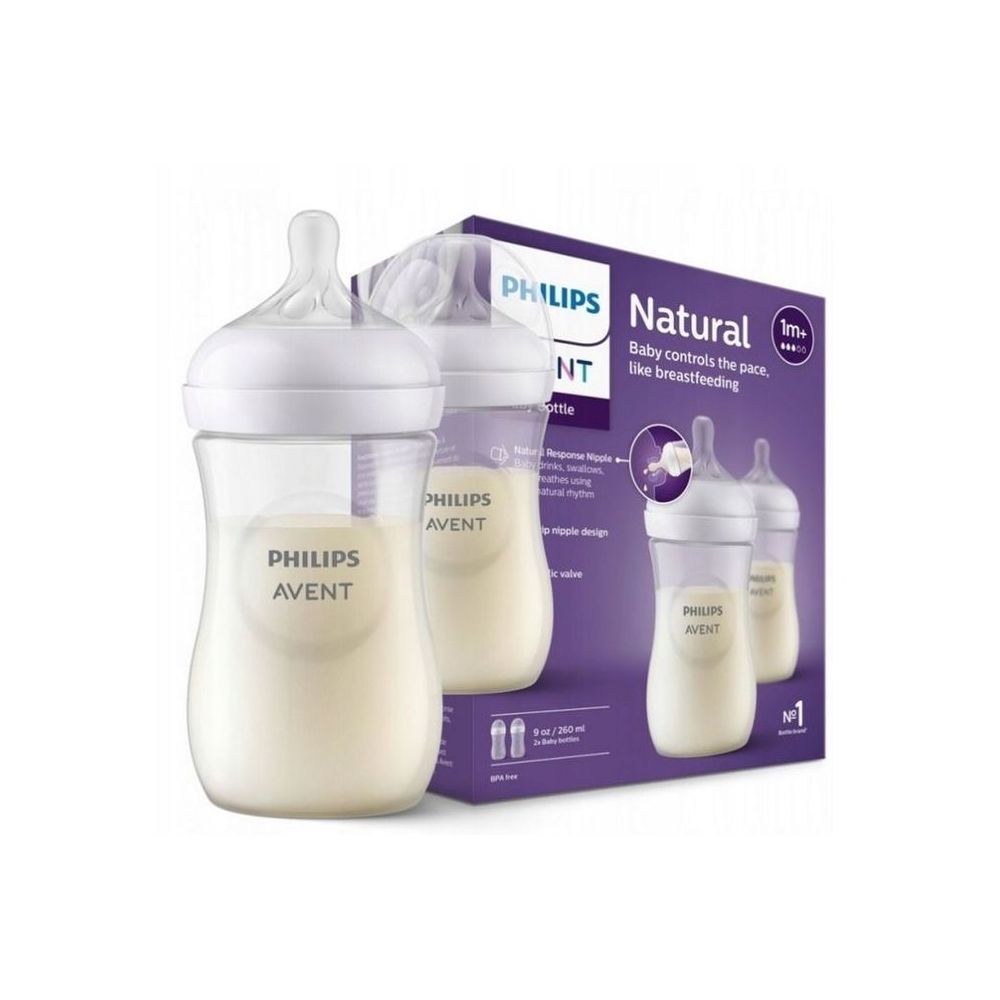 SCY903/02 BUTELKA RESPONSYWNA NATURAL 2x260ML