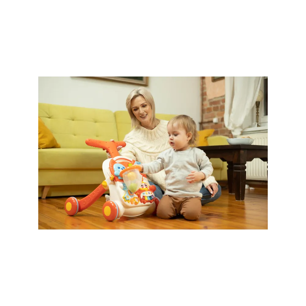 2-IN-1 STUMDUKAS "SPARK" ROŽINĖS SPALVOS-Judėjimui, Stumdukai-e-vaikas