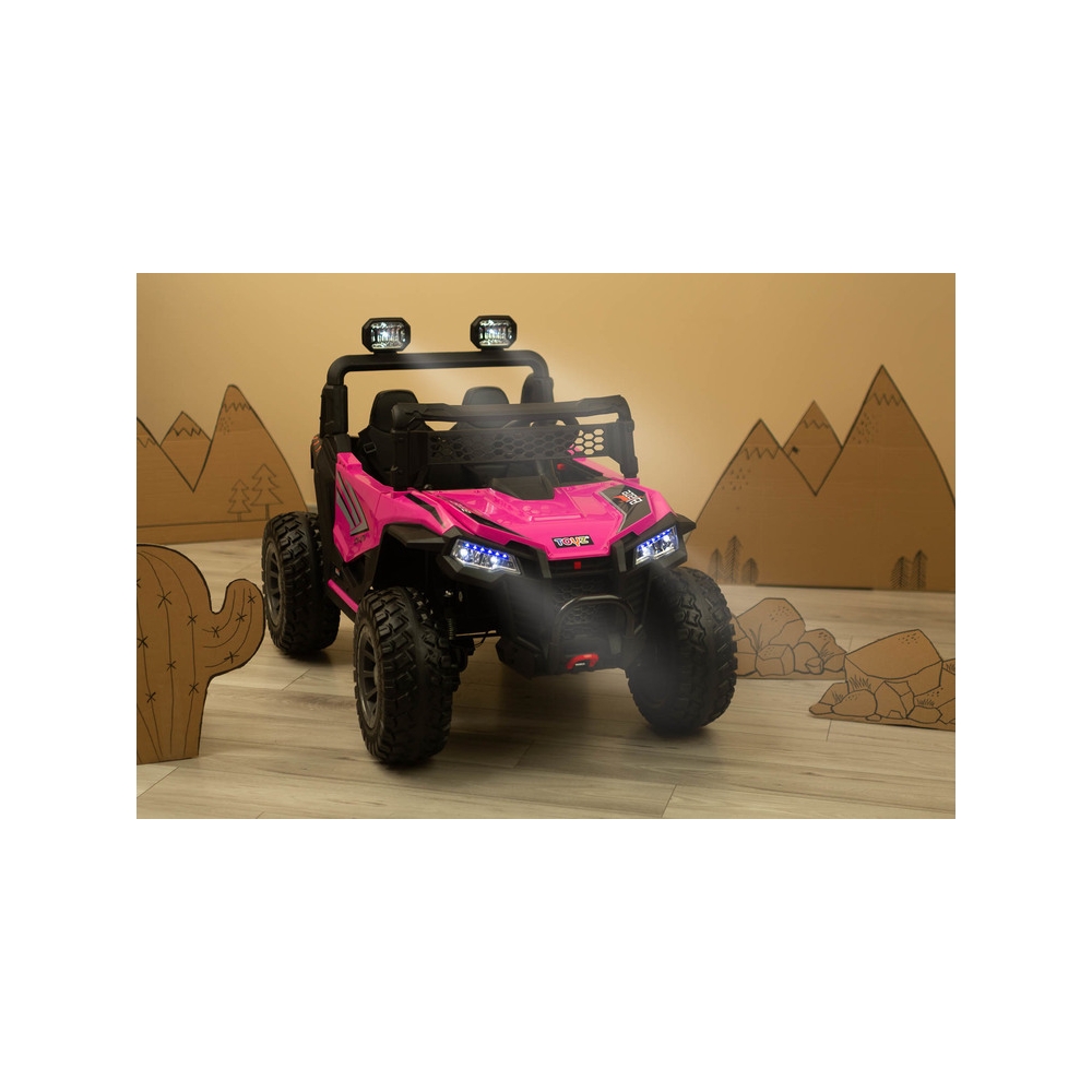 Dvivietis elektromobilis BLAZE, Fuchsia-Elektromobiliai vaikams, Visureigiai-e-vaikas