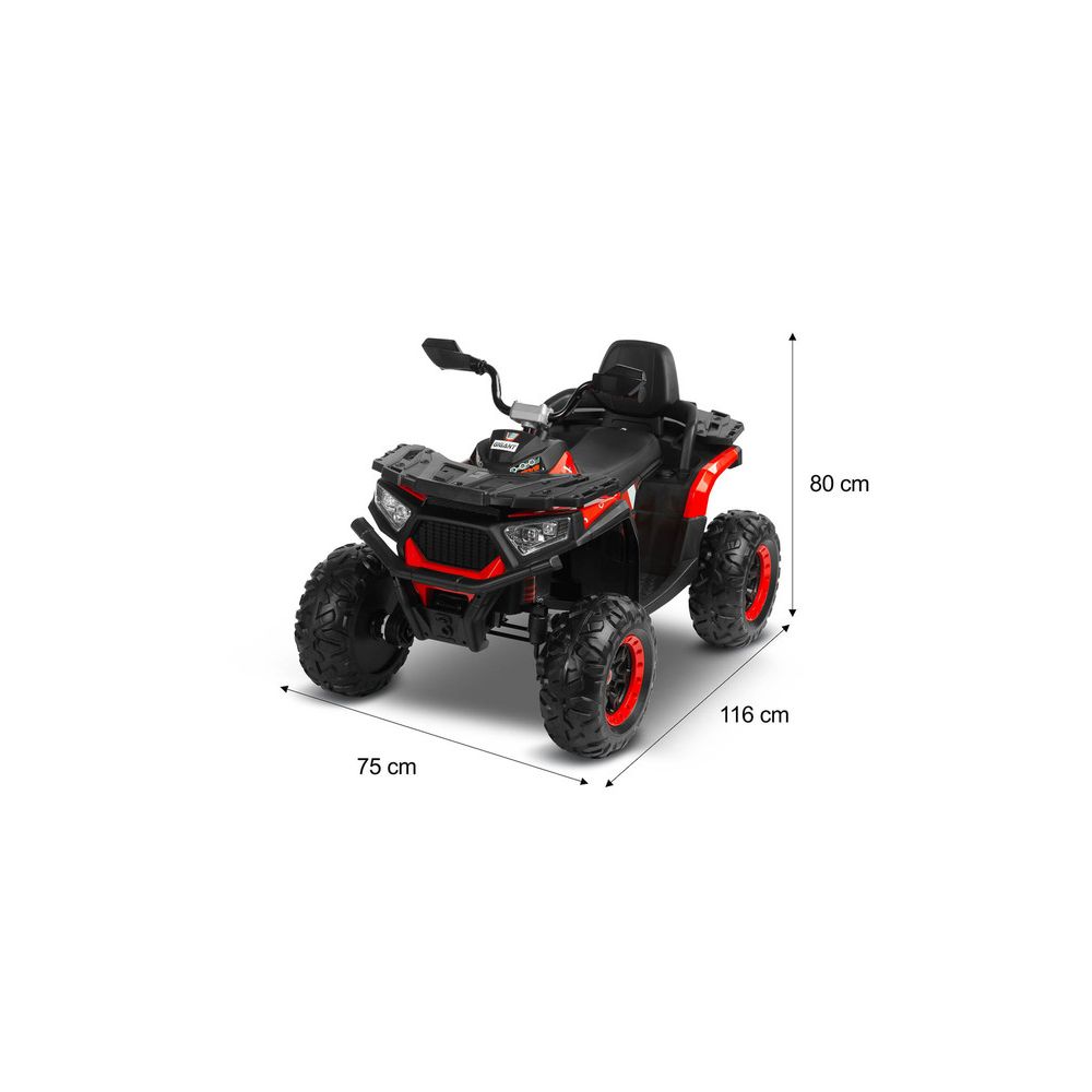 POJAZD AKUMULATOROWY QUAD GIGANT RED