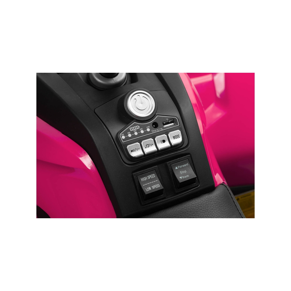 Elektrinis keturratis Toyz GIGANT, Pink-Elektromobiliai vaikams, Keturračiai ir bagiai-e-vaikas