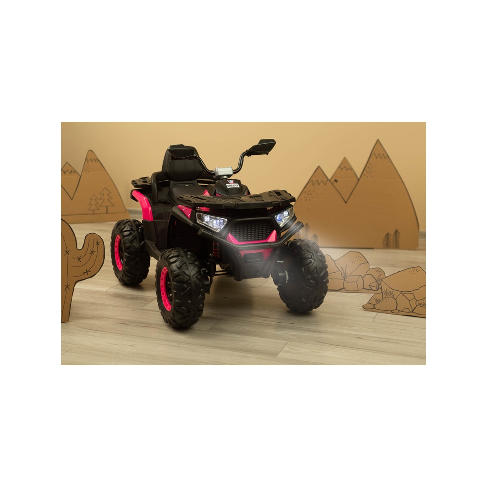 Elektrinis keturratis Toyz GIGANT, Pink-Elektromobiliai vaikams, Keturračiai ir bagiai-e-vaikas