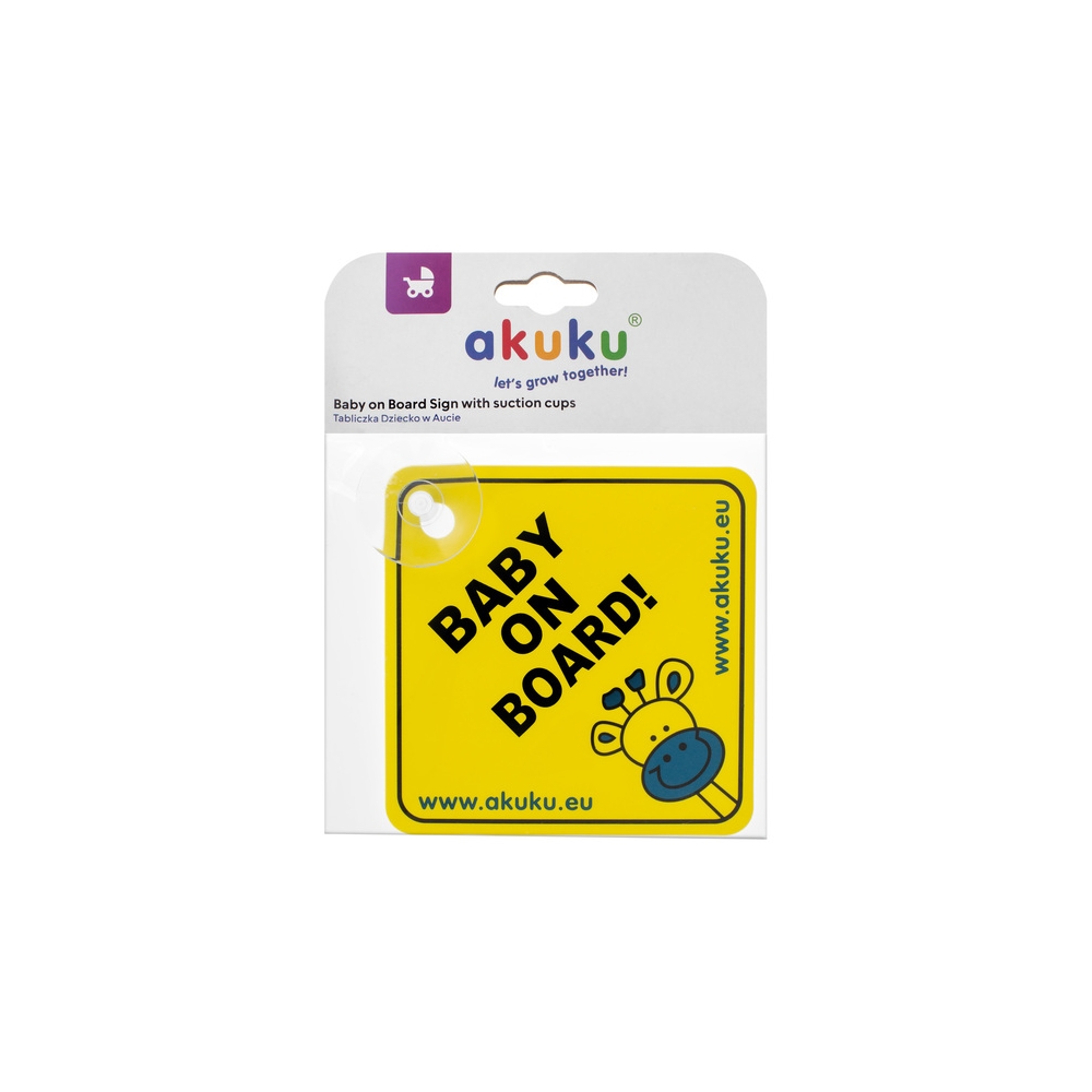 Įspėjamasis ženklas Akuku A0645 BABY ON BOARD-Priežiūrai, Apsaugos, Kitos apsaugos-e-vaikas
