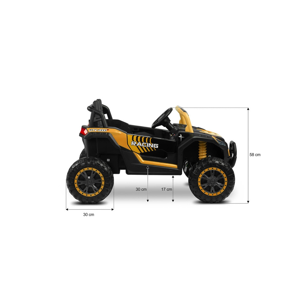 Elektrinis Buggy Toyz Axel, Red-Elektromobiliai vaikams, Keturračiai ir bagiai-e-vaikas