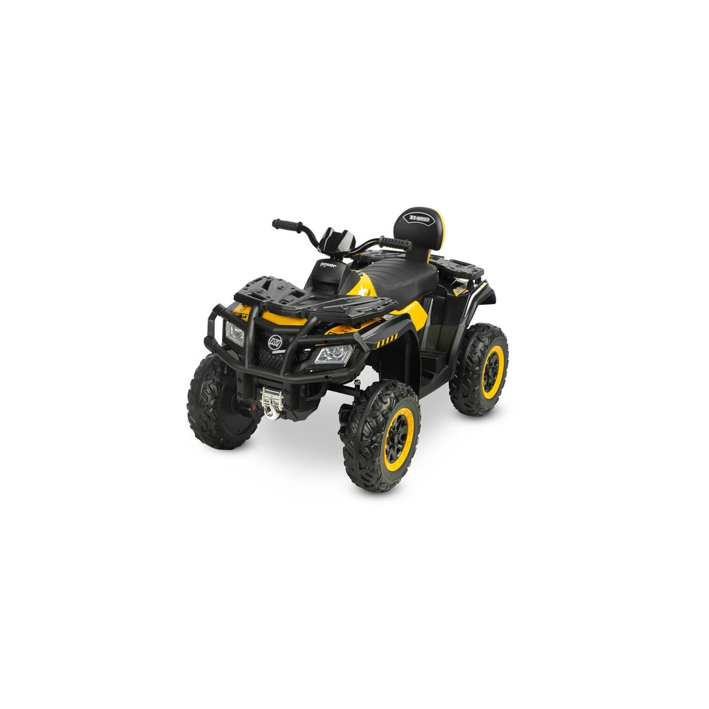 Elektrinis keturratis Toyz Rush, Yellow-Elektromobiliai vaikams, Keturračiai ir bagiai-e-vaikas