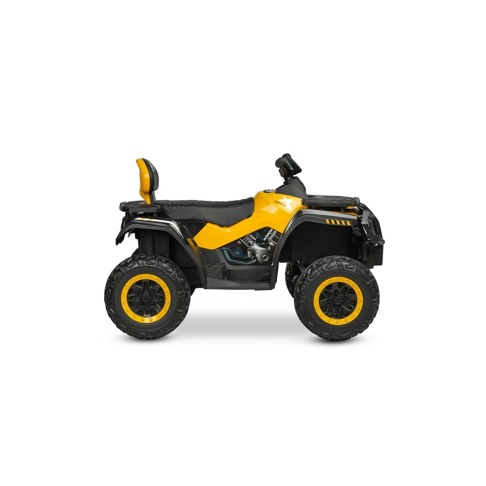 Elektrinis keturratis Toyz Rush, Yellow-Elektromobiliai vaikams, Keturračiai ir bagiai-e-vaikas