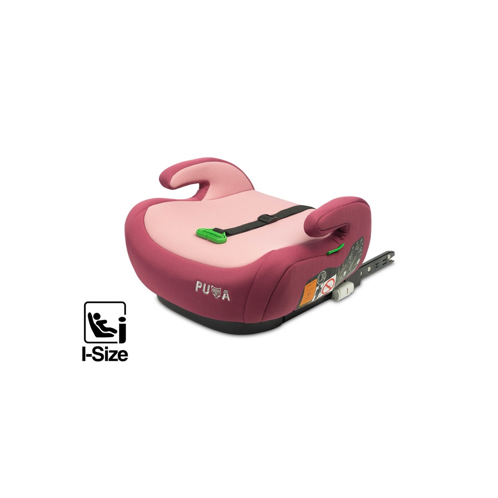 Automobilinė kėdutė PUMA I-SIZE, 125-150cm, Pink-Automobilinės kėdutės, Paaukštinimai-e-vaikas