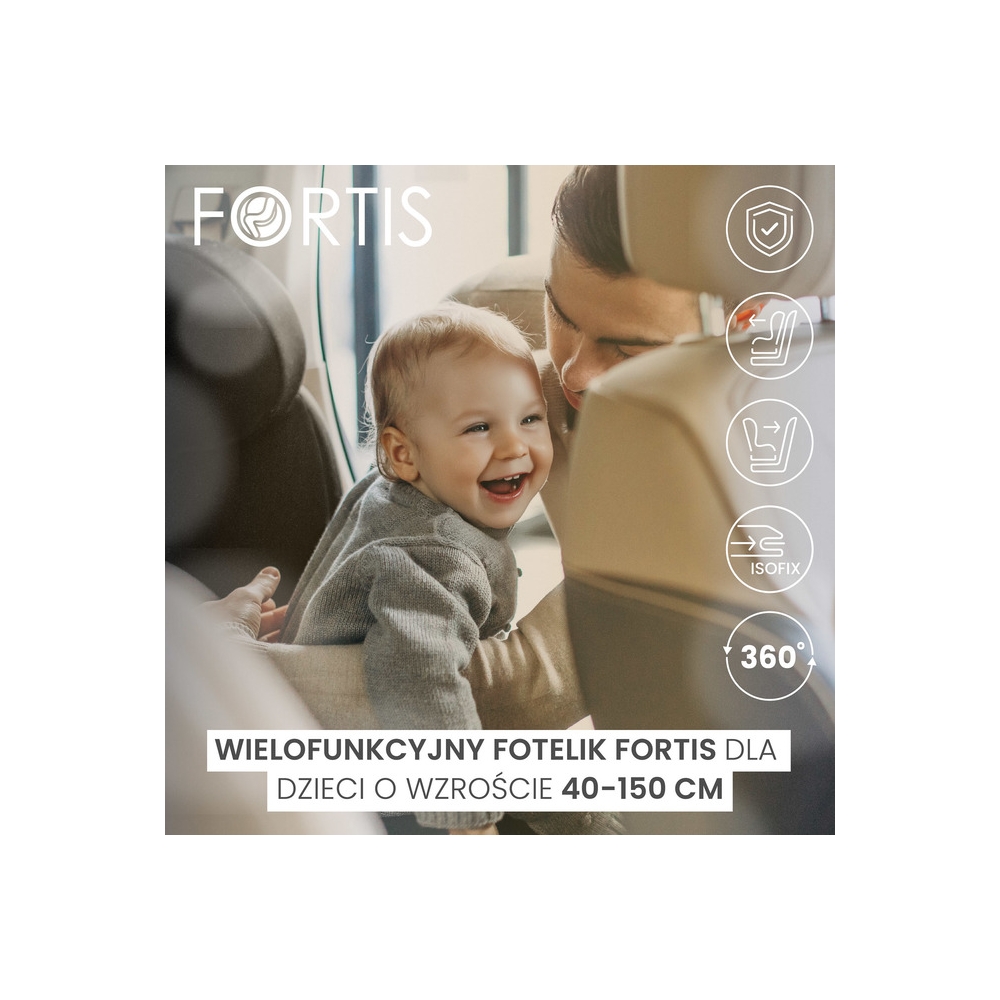 FOTELIK FORTIS I-SIZE EMERALD (40-150)