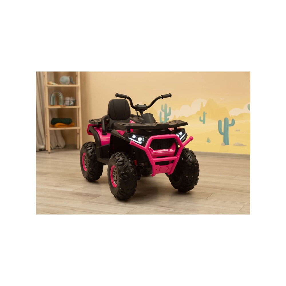 AKUMULIATORINĖ TRANSPORTO PRIEMONĖ TERRA PINK-Elektromobiliai vaikams, Keturračiai ir bagiai-e-vaikas