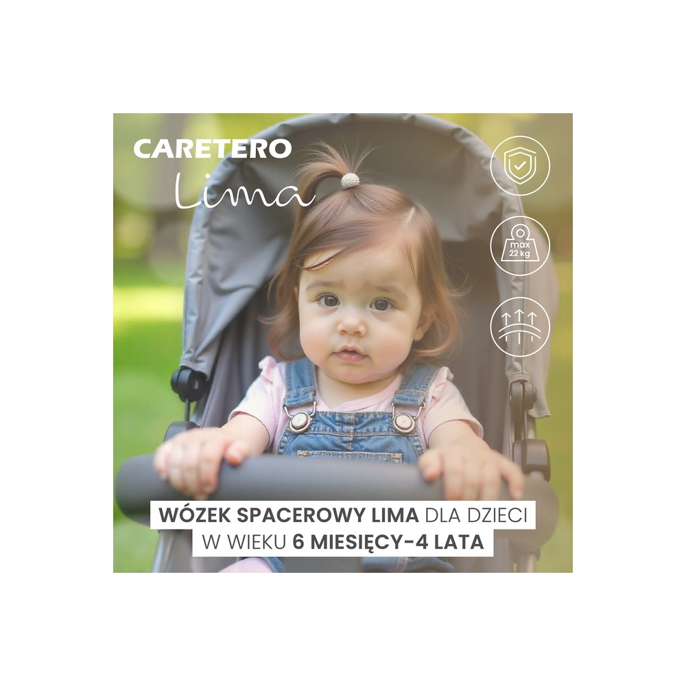 WÓZEK SPACEROWY LIMA BLACK