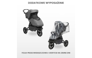 Vaikiškas vežimėlis Lima juodas