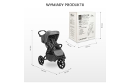 Vaikiškas vežimėlis PRAM LIMA GRAPHITE