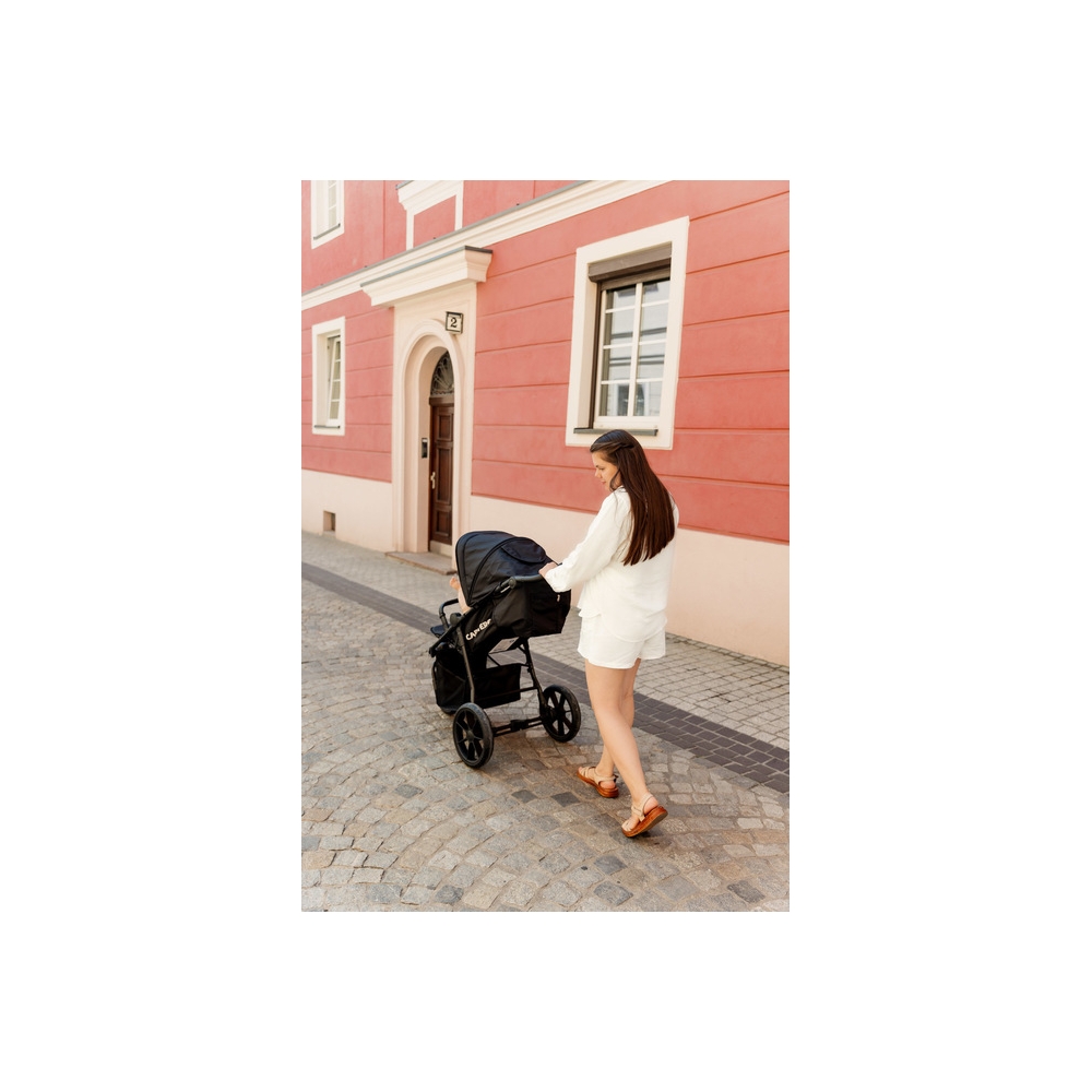 Vaikiškas vežimėlis PRAM LIMA GRAPHITE