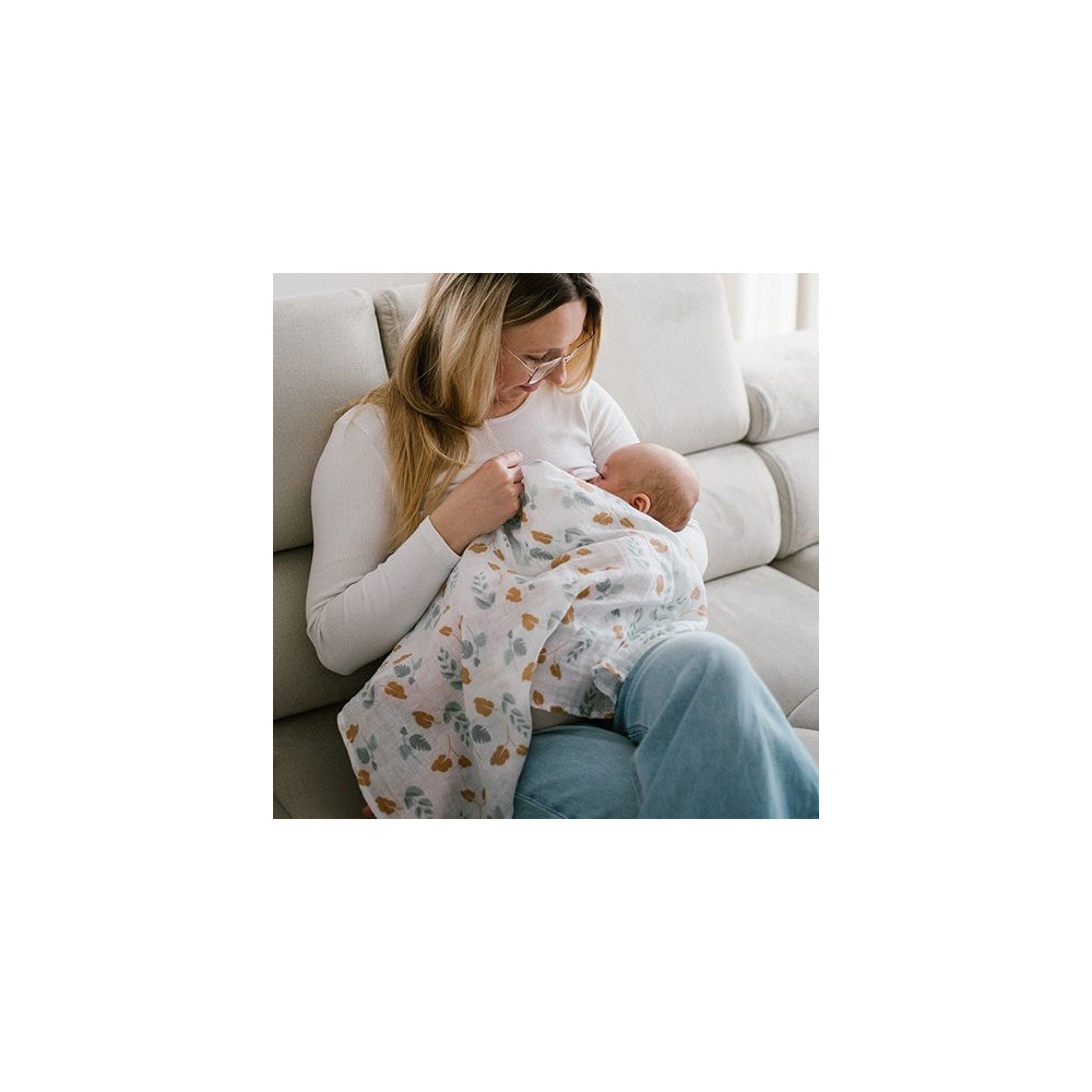 Muslino vystyklai BabyOno 3vnt 348/12, žalia-Priežiūrai, Vonios tekstilė, Vystyklai-e-vaikas