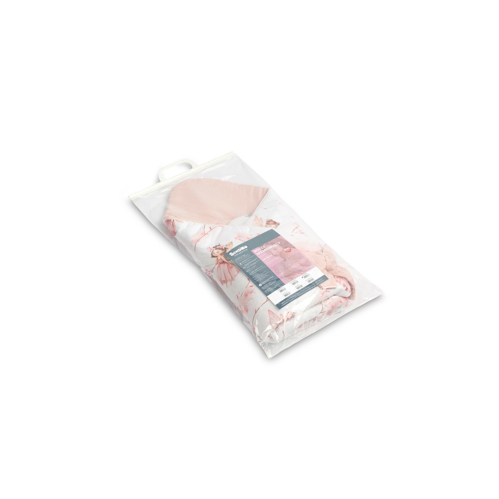 Muslino kūdikio vokelis TISSUE PANT 75x75 Pink