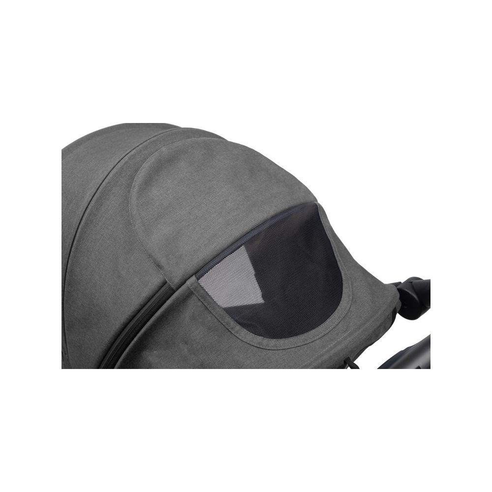 Sportinis vežimėlis Caretero ELMA, Dark Grey-Vaikiški vežimėliai, Sportiniai vežimėliai-e-vaikas