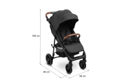 Sportinis vežimėlis Caretero ELMA, Dark Grey