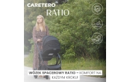 Sportinins vežimėlis Caretero Ratio, Dark Grey