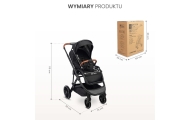 WÓZEK SPACEROWY RATIO BLACK