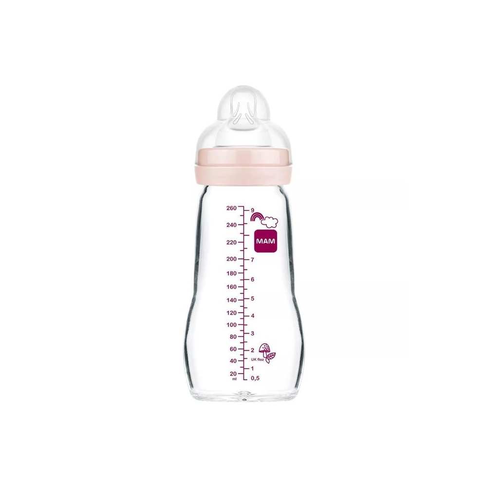 1254 STIKLINIS BUTELIUKAS 260ML FEEL GOOD FOREST GIRL-Maitinimui, Buteliukai ir žindukai-e-vaikas