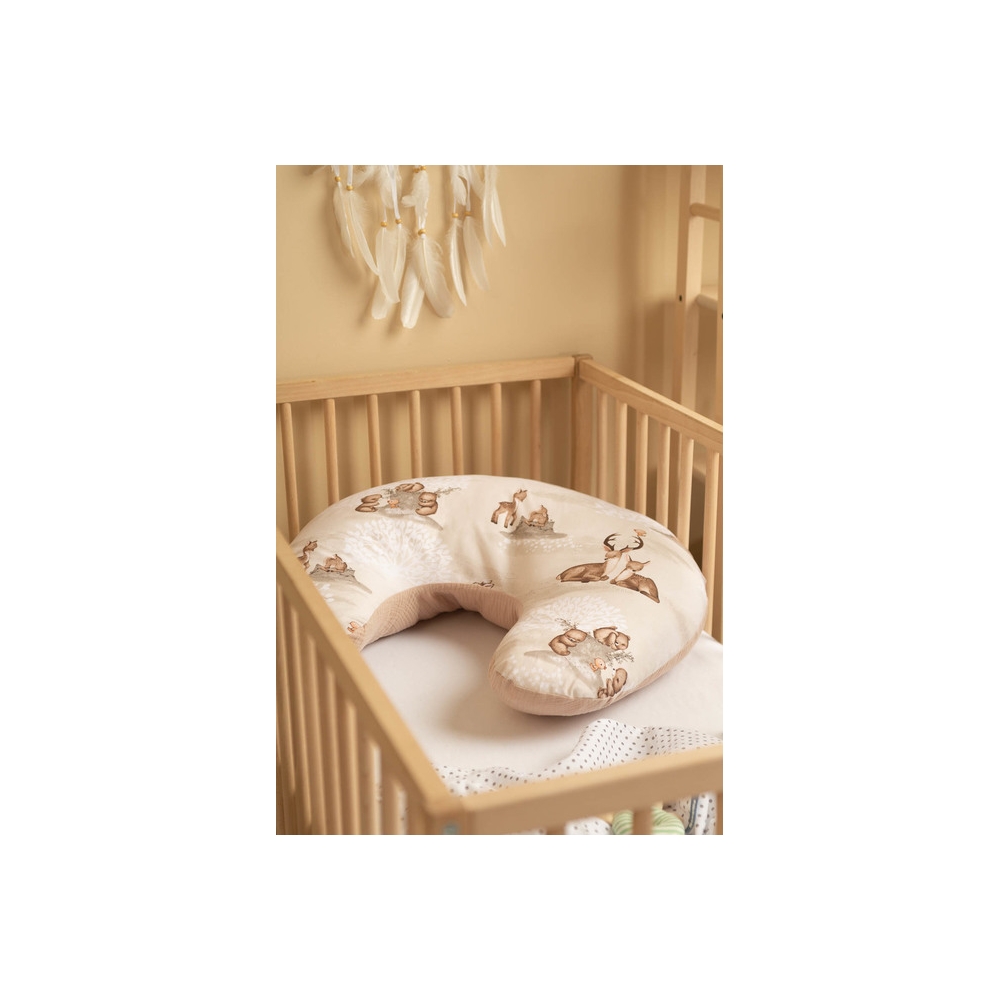 Maitinimo pagalvė Sensillo MUSLIN GROVE BROWN