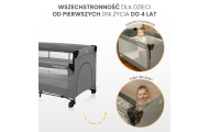 ŁÓŻECZKO TURYSTYCZNE ESTI Z OPUSZCZANYM BOKIEM BROWN