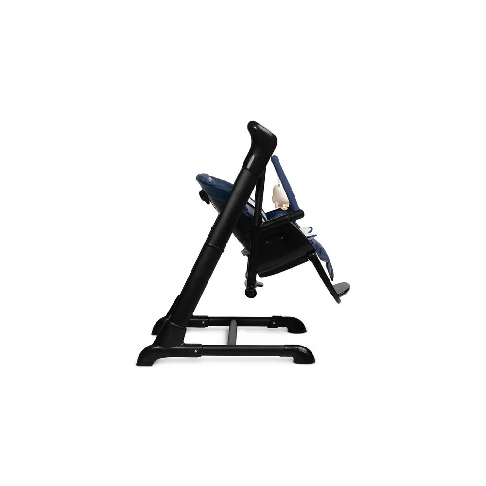 Maitinimo kėdutė - kūdikio sūpynės Indigo 2in1, juoda/tamsiai mėlyna-Maitinimui, Maitinimo kėdutės ir jų priedai, Gultukai ir sū