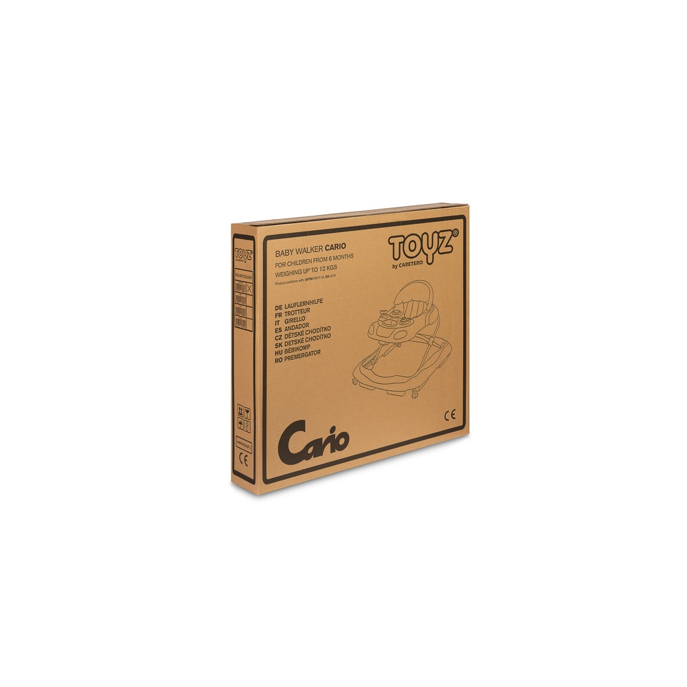 Kūdikių vaikštynė Caretero CARIO, Graphite-Judėjimui, Vaikštynės-e-vaikas