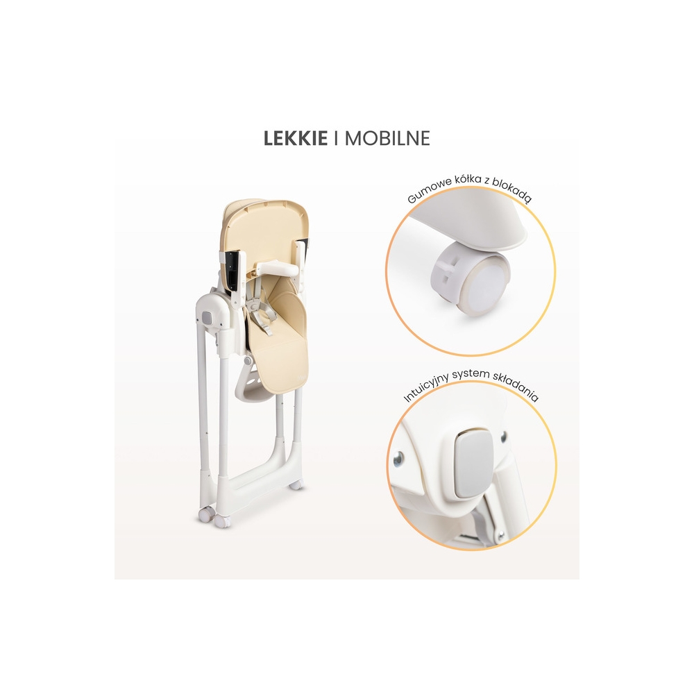 Maitinimo kėdutė Caretero MEGALO, šviesiai pilka-Maitinimui, Maitinimo kėdutės ir jų priedai, Maitinimo kėdutės-e-vaikas