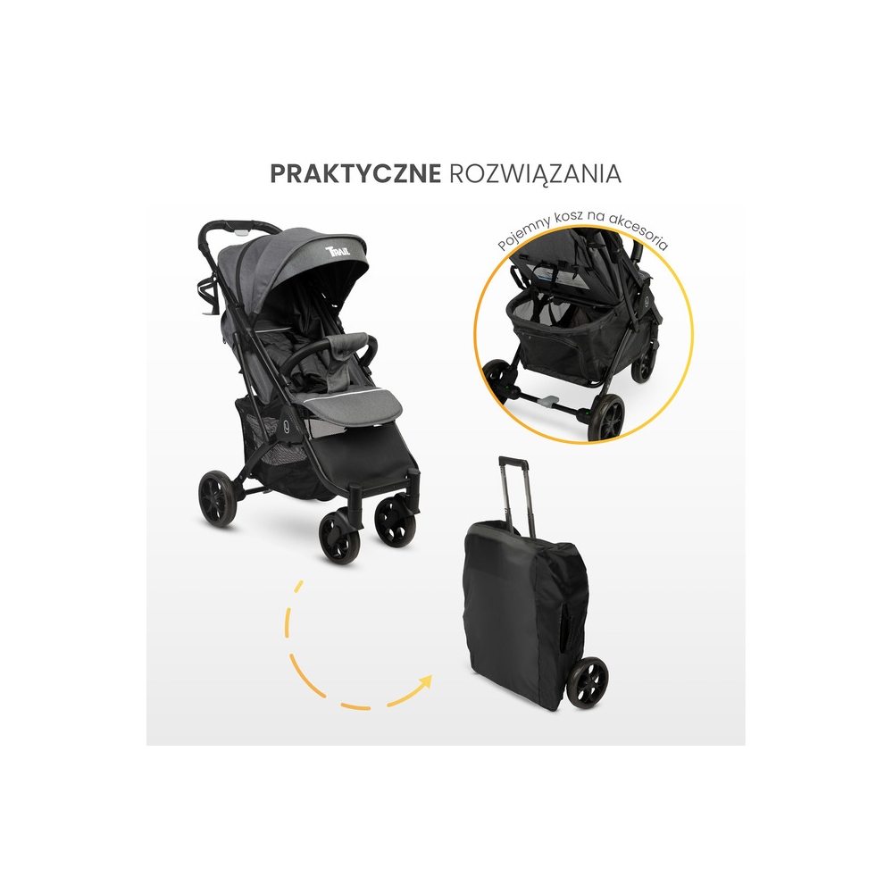 Sportinis vežimėlis Caretero TRAIL, Graphite-Vaikiški vežimėliai, Sportiniai vežimėliai-e-vaikas