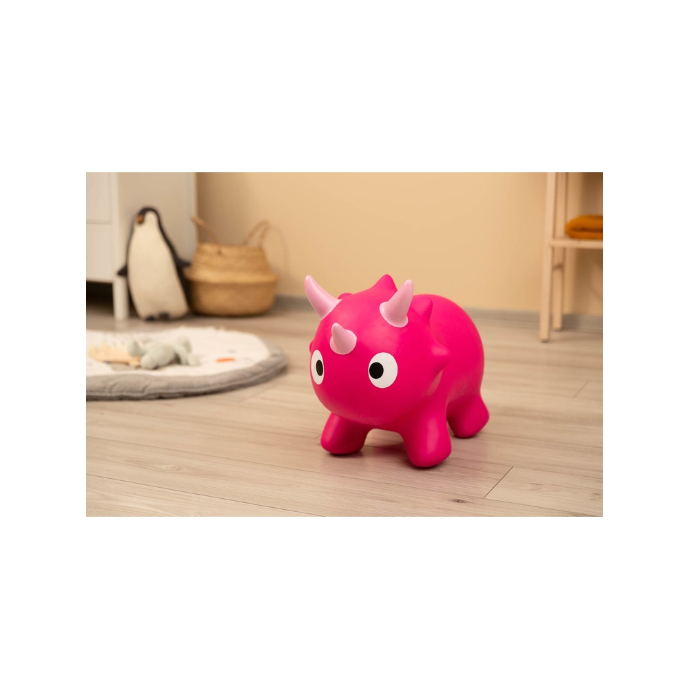 Pripučiamas guminis šokliukas DINU, Pink