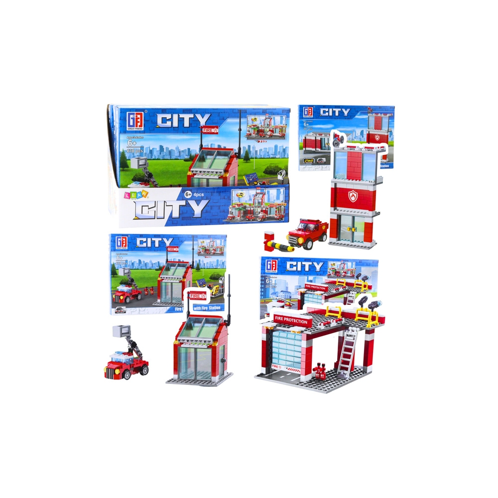 Konstruktorius Gaisrinės garažo bazė, 203–210 el.-Žaislai, Konstruktoriai, Lego, statybiniai blokai-e-vaikas