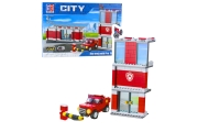 Konstruktorius Gaisrinės garažo bazė, 203–210 el.-Žaislai, Konstruktoriai, Lego, statybiniai blokai-e-vaikas