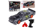 Auto Sportowe Do Driftu Zdalnie Sterowane RC Czarne Pachołki 15 km/h 1:43